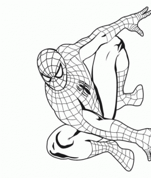 colorear a spiderman