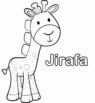 colorear jirafa