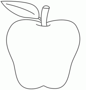 dibujo de manzanas para colorear
