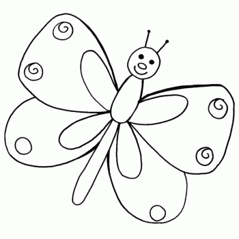 dibujo de mariposa para colorear