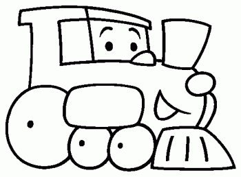 dibujo de tren para colorear