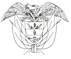 dibujo del escudo de colombia para colorear