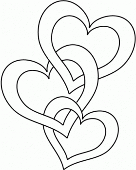 dibujos de corazones para colorear
