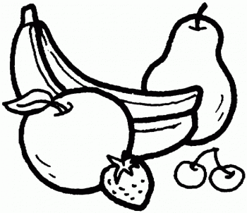 dibujos para colorear de frutas