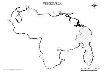 mapas para colorear de venezuela